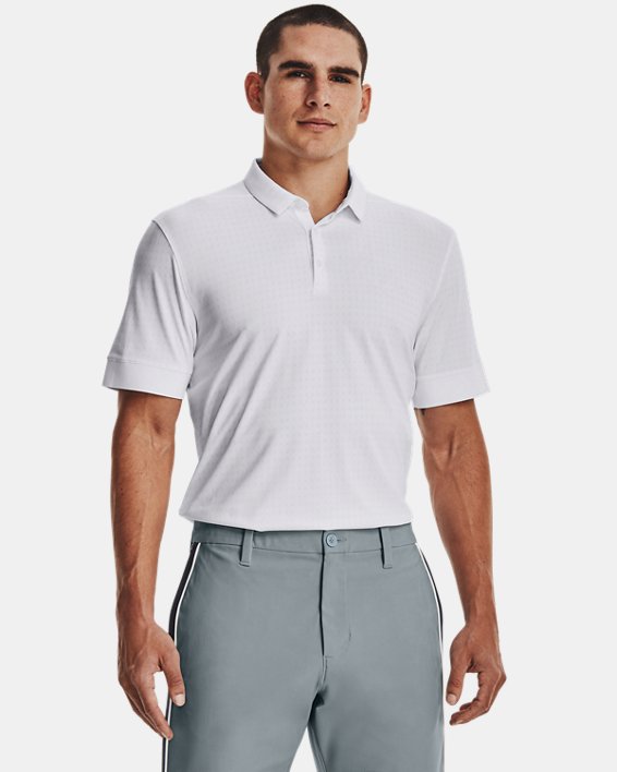 เสื้อโปโล Curry  Micro Splash สำหรับผู้ชาย in White image number 0